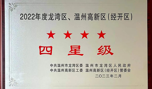 耐氟隆集團(tuán)榮獲“2022年度星級企業(yè)”榮譽稱號